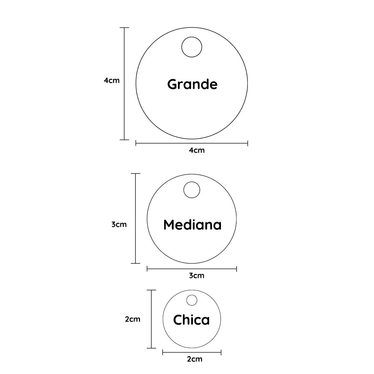 PLACA PARA MASCOTA CIRCULAR