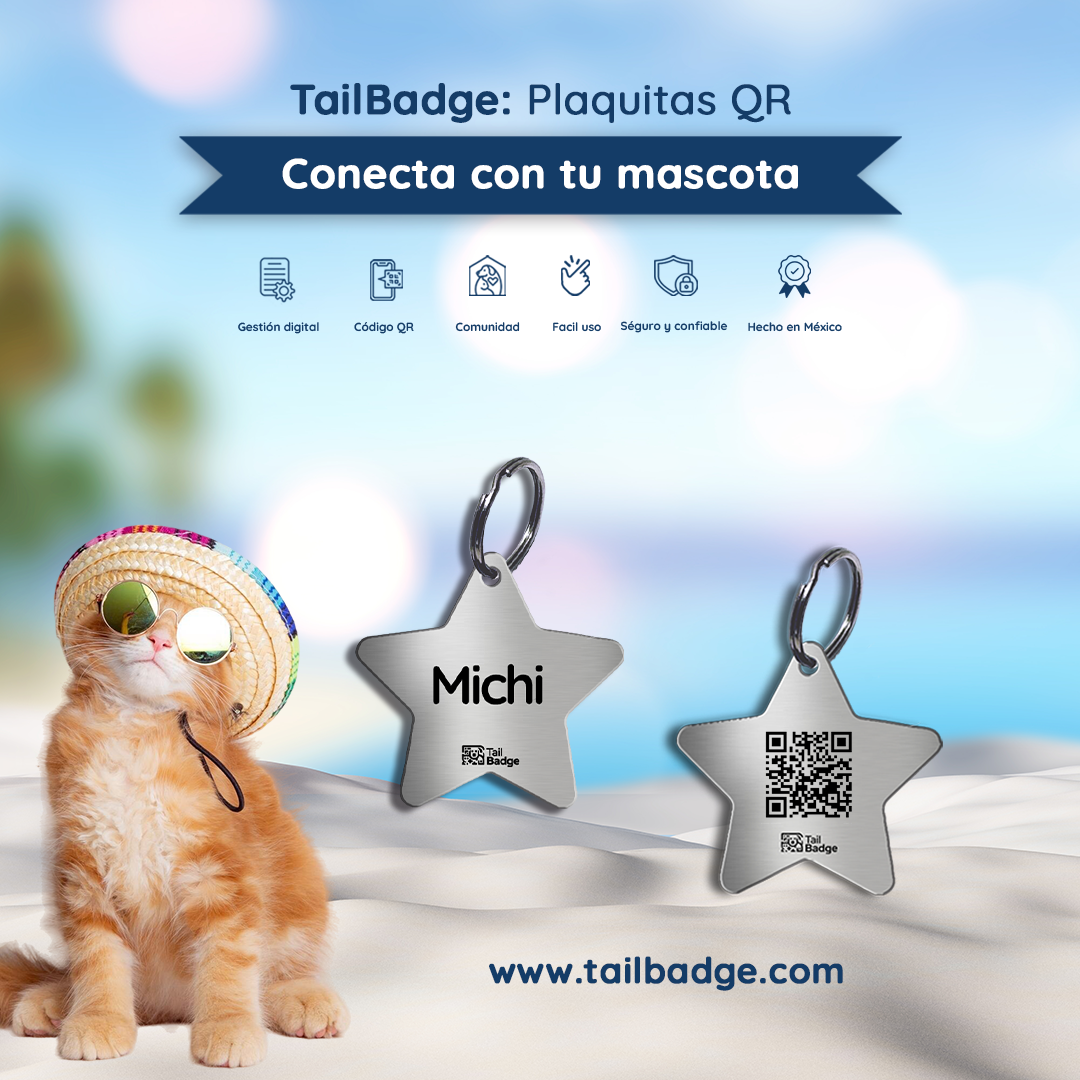 PLACA PARA MASCOTA ESTRELLA