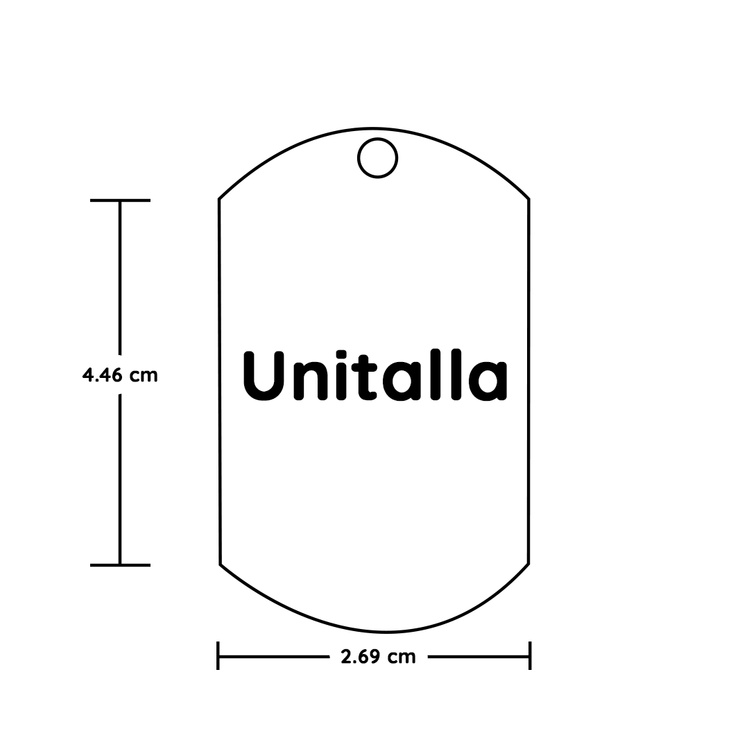 PLACA DE IDENTIFICACIÓN DE MASCOTA DORADA CON GRABADO DE FOTO