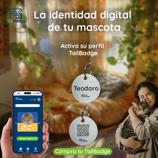 PLACA PARA MASCOTA CIRCULAR