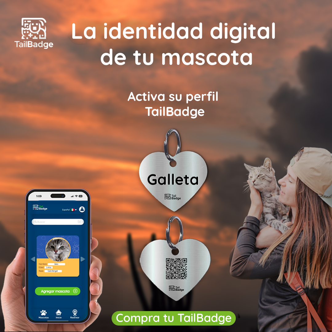 PLACA PARA MASCOTA EN FORMA DE CORAZÓN