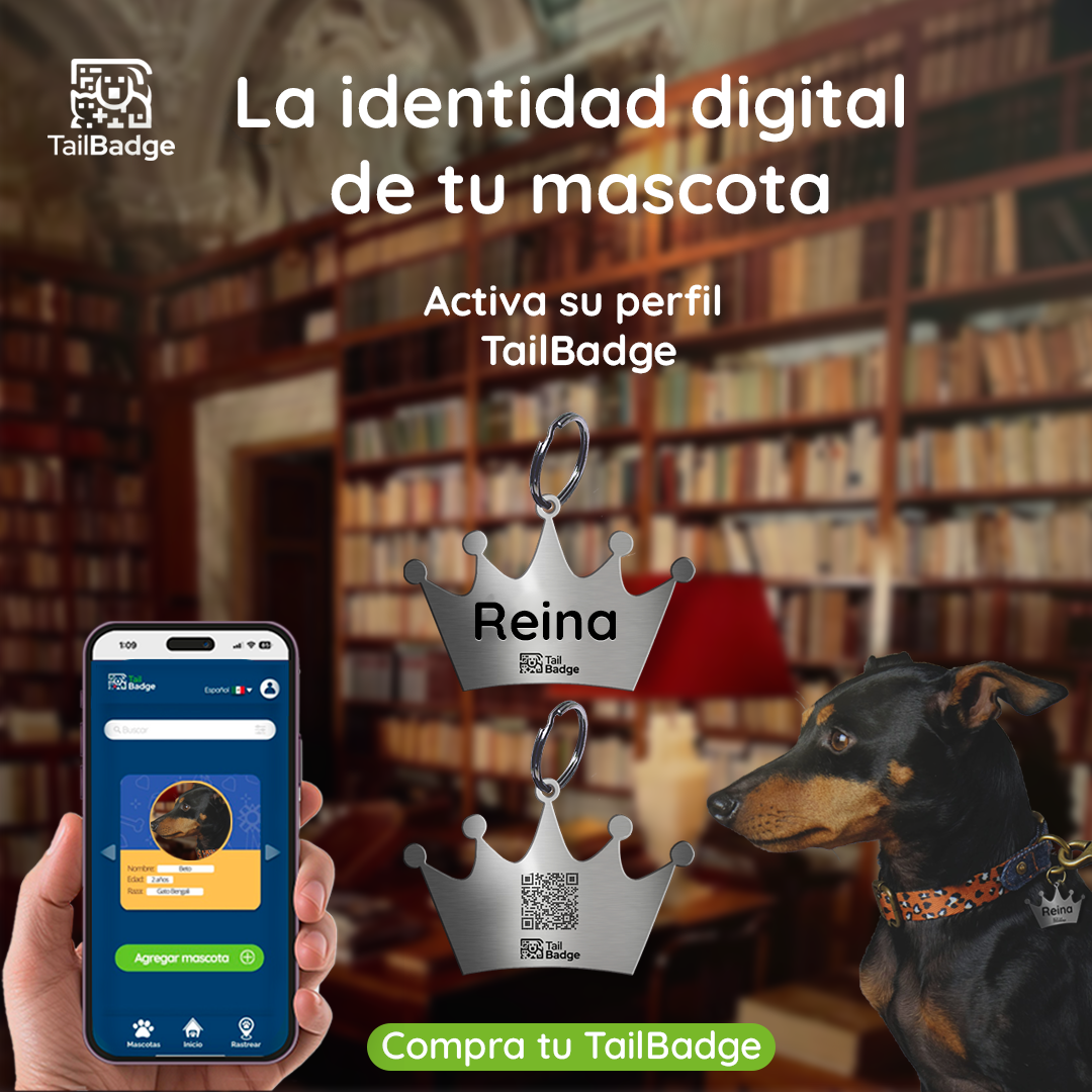 PLACA PARA MASCOTA CORONA