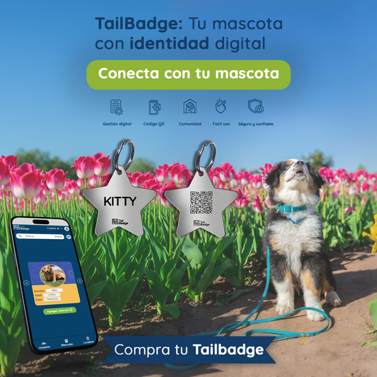 PLACA PARA MASCOTA ESTRELLA