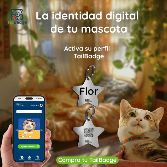 PLACA PARA MASCOTA ESTRELLA