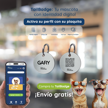 PLACA PARA MASCOTA CIRCULAR