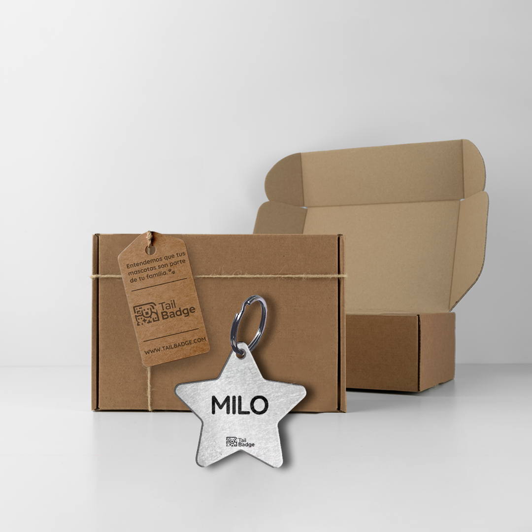 PLACA PARA MASCOTA ESTRELLA