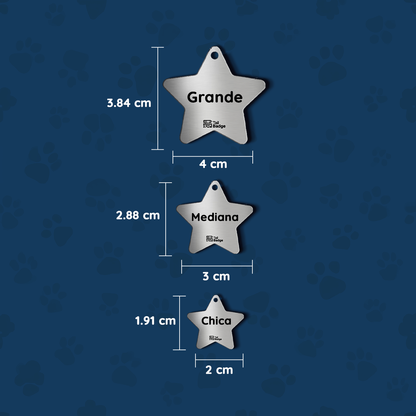 STAR-SHAPED PET TAG