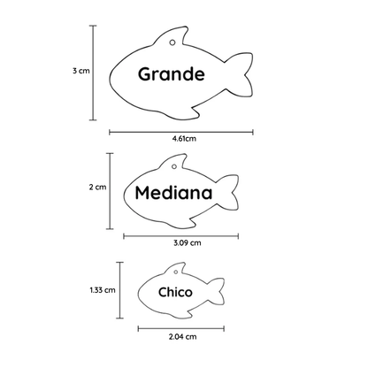 PLACA PARA MASCOTA FORMA DE PEZ